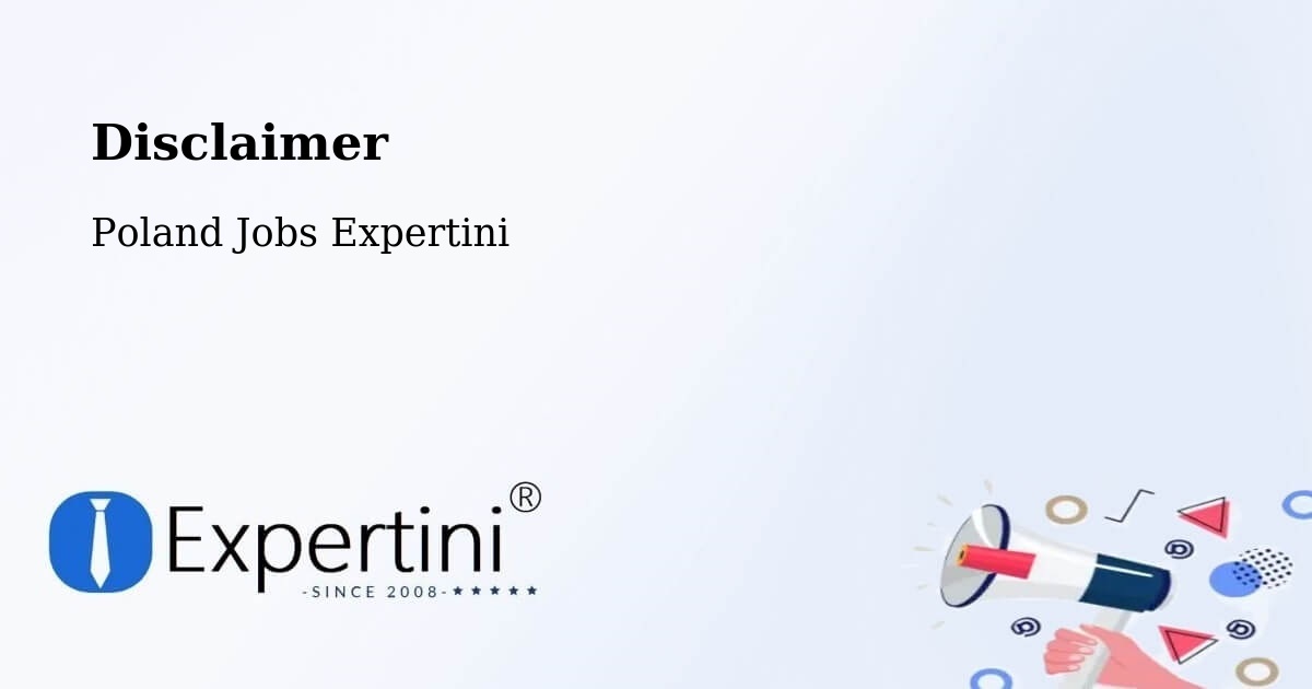 Disclaimer – Plewiska - Poland Jobs Expertini