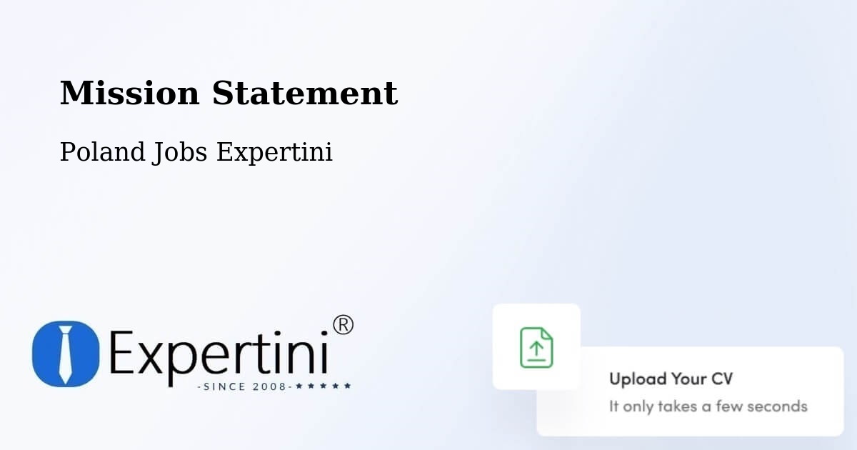 Corporate Mission – Plewiska - Poland Jobs Expertini